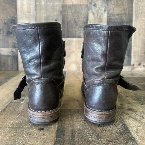 Fiorentini Baker Side Zip Ankle Brown Boots Womens EUR 35 US 5 - Picture 8 of 12